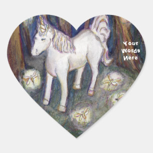 Unicorne & Fairies Forest Art Autocollants personn