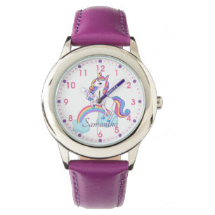 Unicorne magique Montre personnalisée