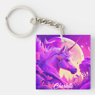 Unicorne magique sous le clair de lune