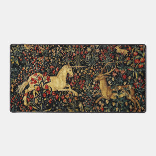 Unicorne médiévale Midnight Floral Garden