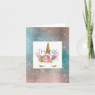 Unicorne rose or Merci floral