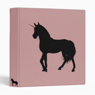 Unicorne Silhouette Classeur