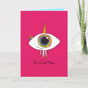 Unicornea - Rainbow Unicorn Eye Greeting Card