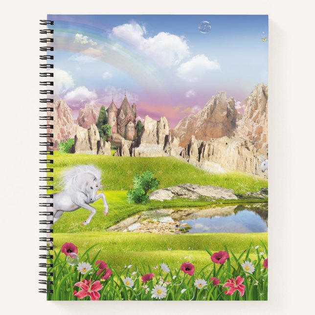 Unicornes au bord du lac Carnet Spiral (Devant)