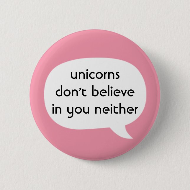Unicorns 2 Inch Round Button (Front)