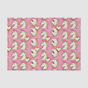 Unicorns and Hearts Tissue Paper