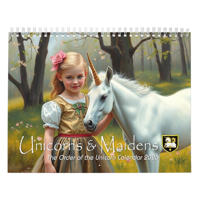 Unicorns and Maidens Calendar (Cover)