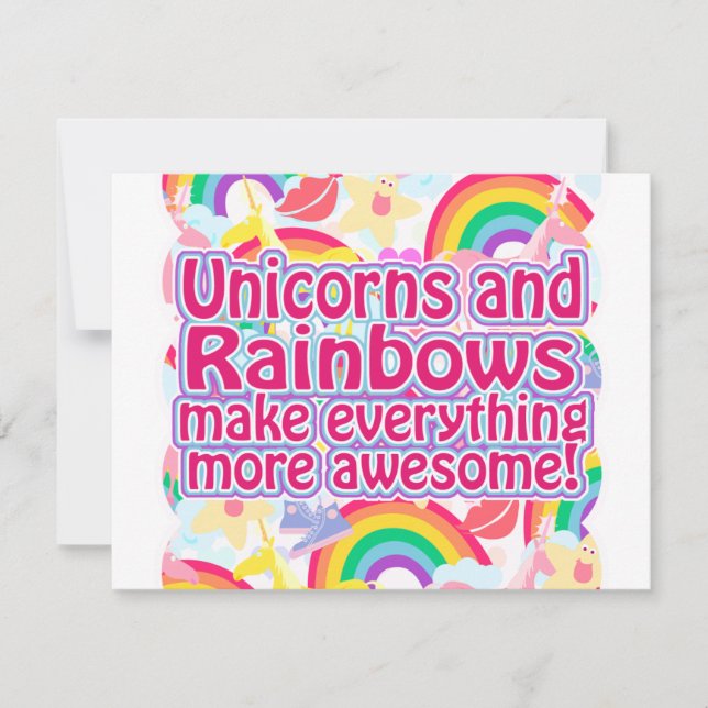 Unicorns and Rainbows (Front)