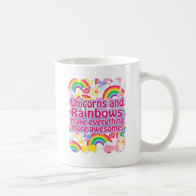 Unicorns and Rainbows Coffee Mug (Right)