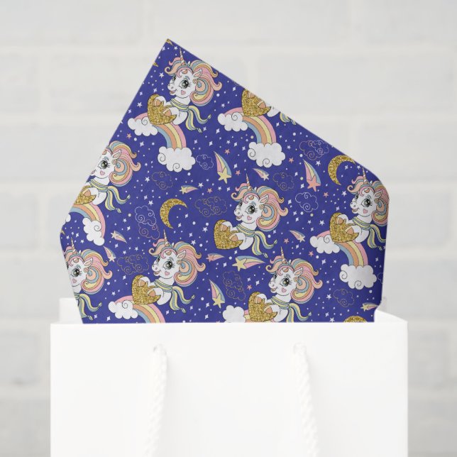 Unicorns And Rainbows Tissue Paper (Gift Bag)