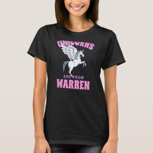 Unicorns Are From Warren Michigan Friends Mi Buddy T-Shirt