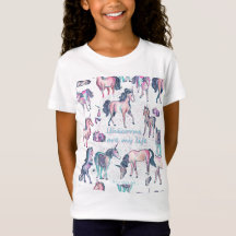 Unicorns Are My Life - Galaxy Confetti Watercolor