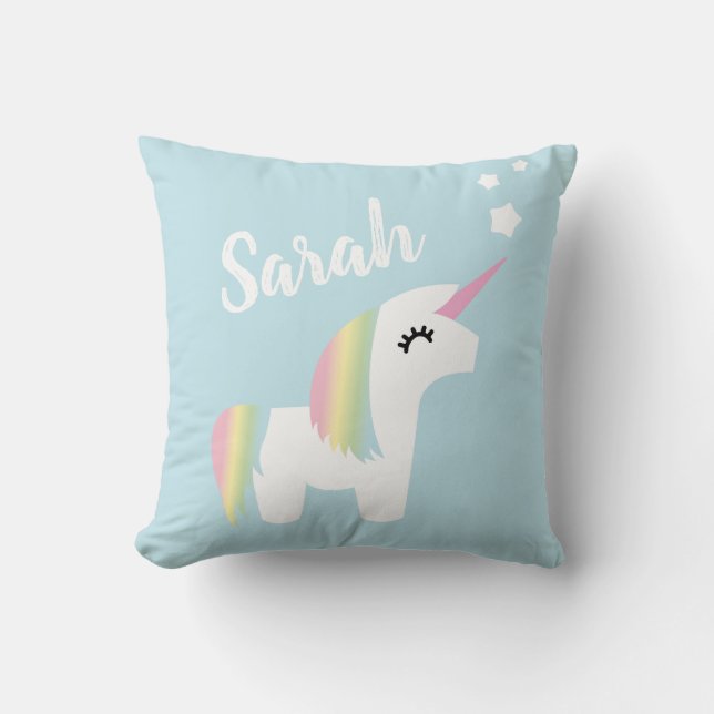 Unicorns are Real Throw Pillow (Front)