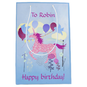 Unicorn's Birthday Party Medium Gift Bag