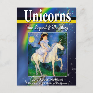 Unicorns Book Cover Postcard