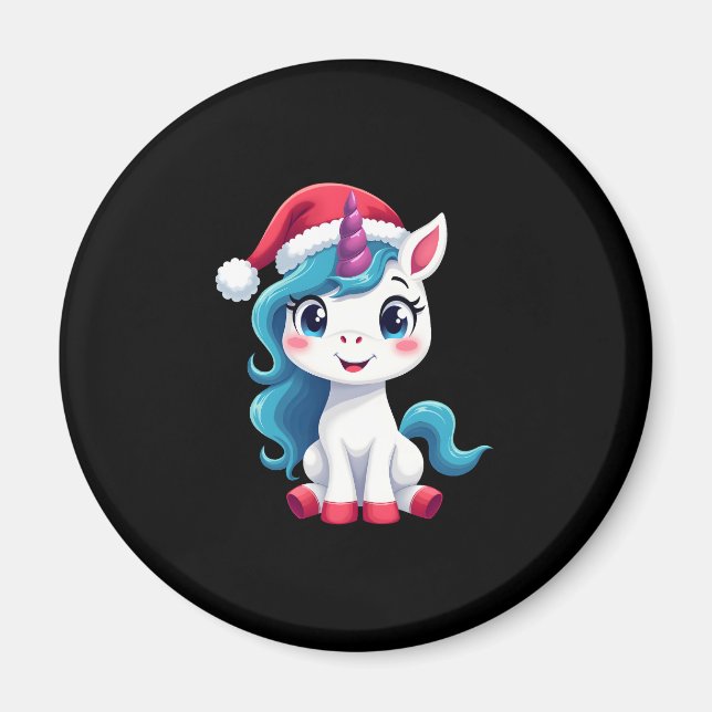 Unicorns Christmas_Santa Claus Unicorn Tank Top (1 Magnet (Front)