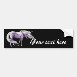 Unicorns Customisable Bumper Sticker
