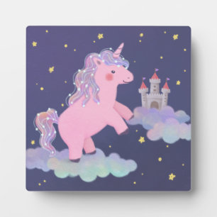 Unicorn's Dream Fantasy Illustration Plaque