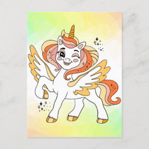 Unicorns Easter Unicorns Spring Bunny Girls Boys Postcard