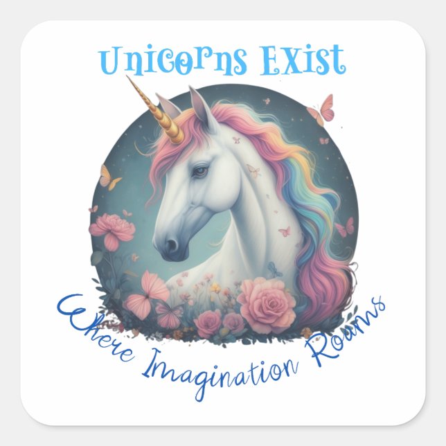 Unicorns Exist Sticker (Front)
