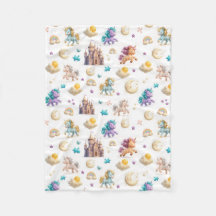 Unicorns & Fairytale Castle - Fantasy Kids Bedding