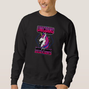 Unicorns For Bisexual Rights Magical Majestic Lgbt Sweatshirt