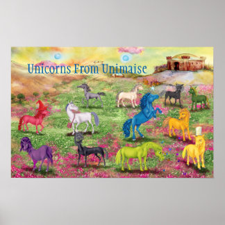 Unicorns From Unimaise Poster