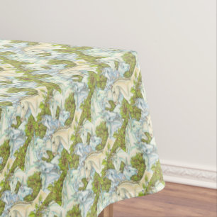 Unicorns Gathering FANTASY HORSES TABLE CLOTH