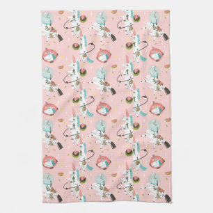 Unicorns In Space Pattern Kitchen Towel