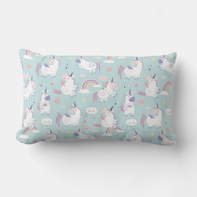 Unicorns Lumbar Coussin (Recto)