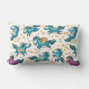 Unicorns Lumbar Pillow