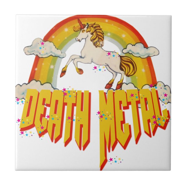 Unicorns of Death Metal Tile (Front)