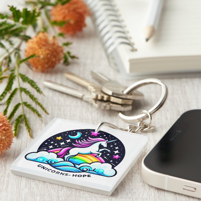 Unicorns of Home Keychain (Front Right)