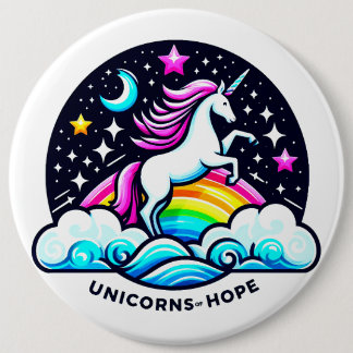 Unicorns of Hope 6 Inch Round Button