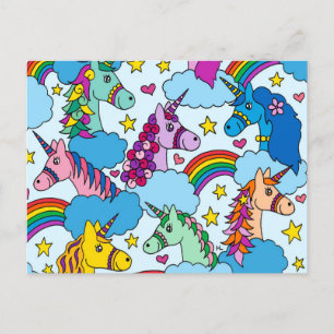 Unicorns Postcard