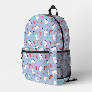 Unicorns Printed Backpack