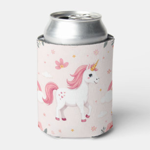 Unicorns, Rainbows, Flowers, Cute Can Cooler