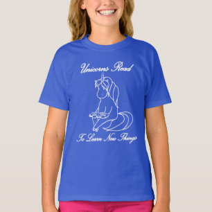 Unicorns Read To Learn New Things T-Shirt - WL