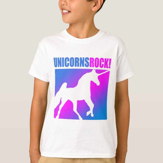 Unicorns Rock! T-Shirt (Front)