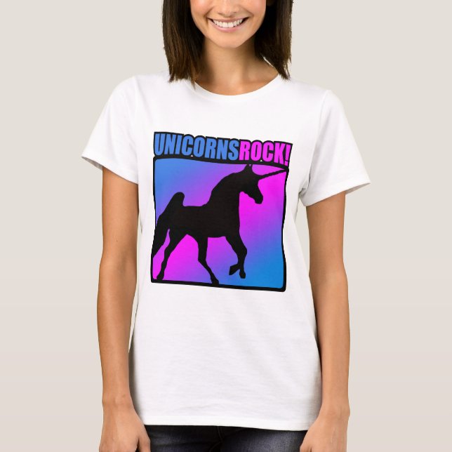 Unicorns Rock! T-Shirt (Front)
