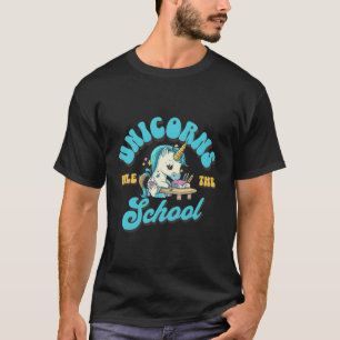 Unicorns Rule The School Back To School Teacher St T-Shirt