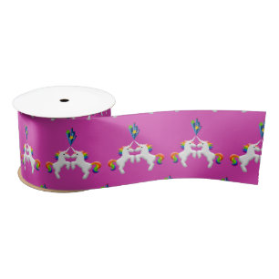 Unicorns Satin Ribbon