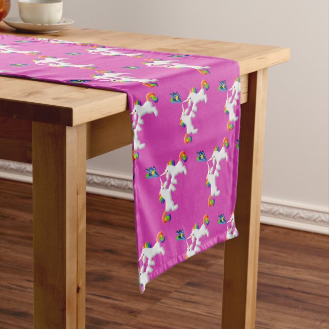 Unicorns Short Table Runner (In Situ)