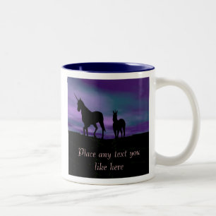Unicorns Siluet mug