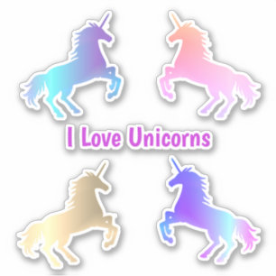 Unicorns Stickers Vinyle Coupé Personnalisé