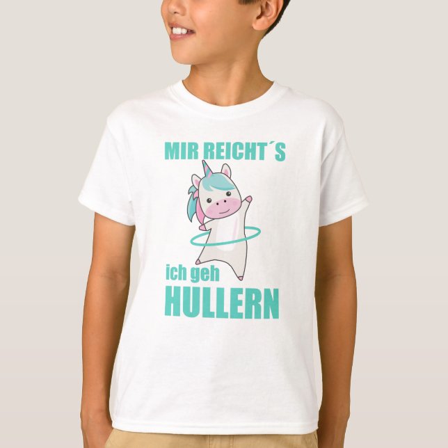 Unicorns The Hullern Sports Pink Unicorn Funny T-Shirt (Front)
