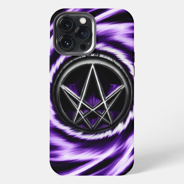 Unicursal hexagram iPhone case (Back)