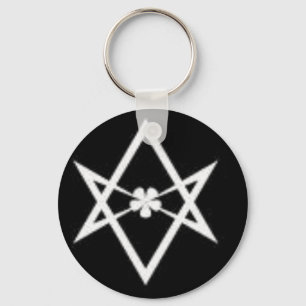 unicursal hexagram keychain