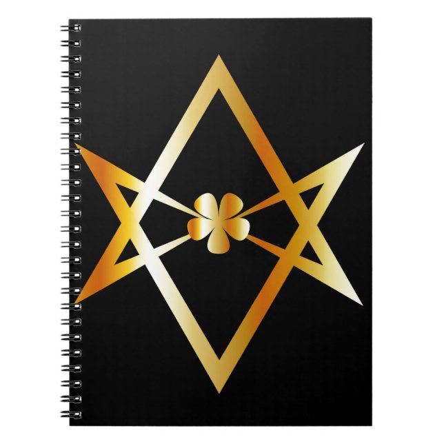Unicursal hexagram symbol notebook (Front)