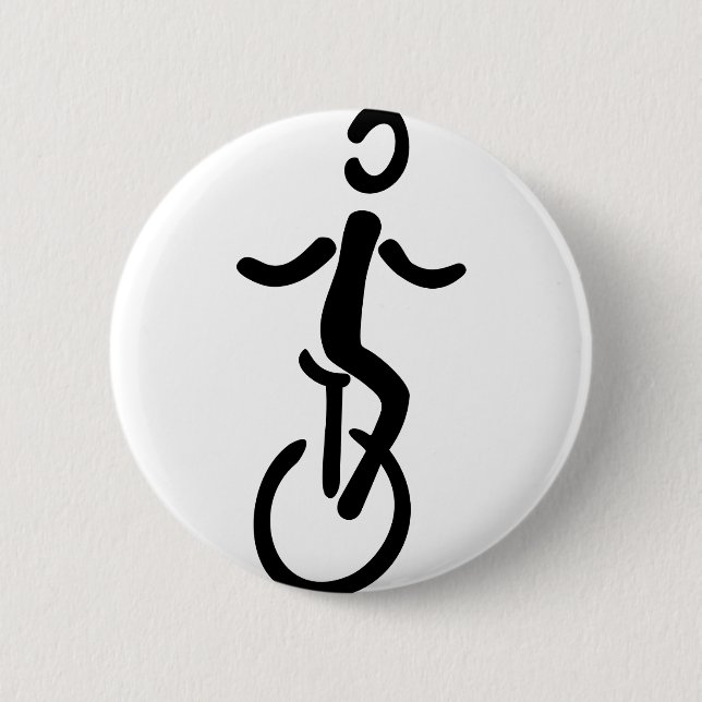 unicycle 2 inch round button (Front)